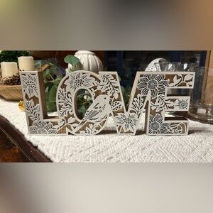 Decorative Wood “LOVE” & Script “Love” Signs